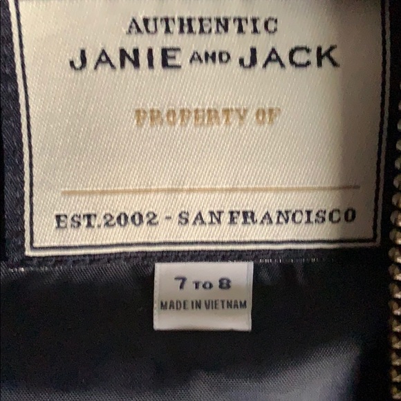 Janie and Jack puffed vest boys 7/8 - Picture 3 of 4